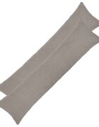 vidaXL Калъфка за възглавница 2 pcs HEERLEN Светлосиво 40 x 145 см