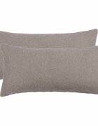 vidaXL Калъфка за възглавница 2 pcs HEERLEN Светлосиво 40 x 80 cm