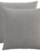 vidaXL Калъфка за възглавница 2 pcs HEERLEN Светлосиво 80 x 80 cm