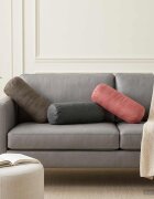 vidaXL Калъфка за възглавница 2 pcs HEERLEN Светлосиво Ø 15 x 40 см
