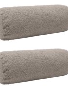 vidaXL Калъфка за възглавница 2 pcs HEERLEN Светлосиво Ø 15 x 40 см