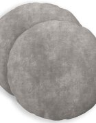 vidaXL Калъфка за възглавница 2 pcs HEERLEN Светлосиво Ø 40 cm