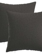 vidaXL Калъфка за възглавница 2 pcs HEERLEN Тъмносиво 35 x 35 cm