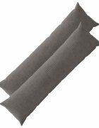 vidaXL Калъфка за възглавница 2 pcs HEERLEN Тъмносиво 40 x 145 см