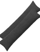 vidaXL Калъфка за възглавница 2 pcs HEERLEN Тъмносиво 40 x 145 см