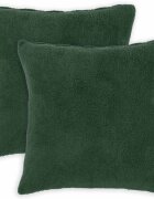vidaXL Калъфка за възглавница 2 pcs HEERLEN Тъмнозелено 80 x 80 cm