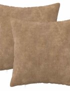vidaXL Калъфка за възглавница 2 pcs HEERLEN Таупе 50 x 50 cm