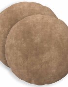 vidaXL Калъфка за възглавница 2 pcs HEERLEN Таупе Ø 40 cm