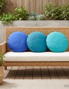 vidaXL Калъфка за възглавница 2 pcs HEERLEN Тюркоаз Ø 30 cm Полиестер