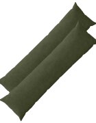 vidaXL Калъфка за възглавница 2 pcs HEERLEN Зелено 40 x 145 см