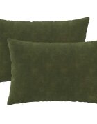 vidaXL Калъфка за възглавница 2 pcs HEERLEN Зелено 40 x 60 cm