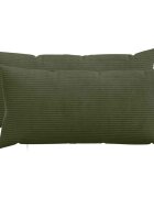 vidaXL Калъфка за възглавница 2 pcs HEERLEN Зелено 40 x 80 cm кордурой