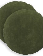 vidaXL Калъфка за възглавница 2 pcs HEERLEN Зелено Ø 40 cm