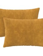 vidaXL Калъфка за възглавница 2 pcs HEERLEN Жълто 50 x 80 cm