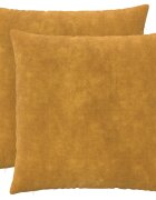 vidaXL Калъфка за възглавница 2 pcs HEERLEN Жълто 60 x 60 cm