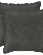 vidaXL Калъфка за възглавница 2 pcs HOUTEN Антрацит 35 x 35 cm