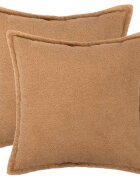 vidaXL Калъфка за възглавница 2 pcs HOUTEN Бежово 35 x 35 cm Букле