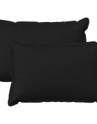 vidaXL Калъфка за възглавница 2 pcs HOUTEN Черно 30 x 50 cm