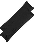 vidaXL Калъфка за възглавница 2 pcs HOUTEN Черно 40 x 145 см Фланела