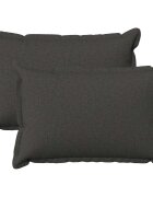 vidaXL Калъфка за възглавница 2 pcs HOUTEN Тъмносиво 50 x 80 cm