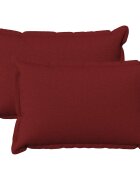 vidaXL Калъфка за възглавница 2 pcs HOUTEN Виненочервен 40 x 60 cm