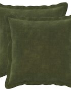 vidaXL Калъфка за възглавница 2 pcs HOUTEN Зелено 35 x 35 cm