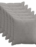 vidaXL Калъфка за възглавница 6 бр. HOUTEN Светлосиво 55 x 55 см
