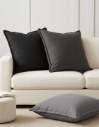 vidaXL Калъфка за възглавница 6 бр. HOUTEN Тъмносиво 65 х 65 см