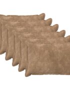 vidaXL Калъфка за възглавница 6 бр. HOUTEN Таупе 50 x 80 cm