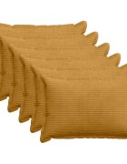 vidaXL Калъфка за възглавница 6 бр. HOUTEN Жълто 30 x 50 cm кордурой