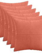 vidaXL Калъфка за възглавница 6 pcs ALMELO Червено оранжево 40 x 40 cm