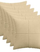 vidaXL Калъфка за възглавница 6 pcs ALMELO Сивозелен 50 x 50 cm