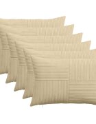 vidaXL Калъфка за възглавница 6 pcs ALMELO Сивозелен 50 x 70 cm