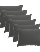 vidaXL Калъфка за възглавница 6 pcs HEERLEN Антрацит 50 x 80 cm