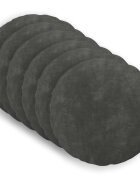 vidaXL Калъфка за възглавница 6 pcs HEERLEN Антрацит Ø 40 cm