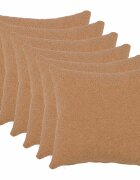 vidaXL Калъфка за възглавница 6 pcs HEERLEN Бежово 40 x 40 cm Букле