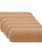 vidaXL Калъфка за възглавница 6 pcs HEERLEN Бежово Ø 15 x 40 см Букле