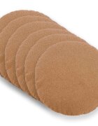 vidaXL Калъфка за възглавница 6 pcs HEERLEN Бежово Ø 50 cm Букле