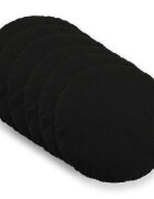 vidaXL Калъфка за възглавница 6 pcs HEERLEN Черно Ø 60 cm Букле