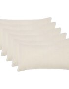 vidaXL Калъфка за възглавница 6 pcs HEERLEN Кремаво 40 x 70 cm Букле