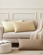 vidaXL Калъфка за възглавница 6 pcs HEERLEN Кремаво 40 x 80 cm