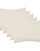 vidaXL Калъфка за възглавница 6 pcs HEERLEN Кремаво 50 x 75 cm Букле