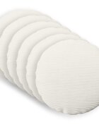 vidaXL Калъфка за възглавница 6 pcs HEERLEN Кремаво Ø 60 cm кордурой