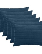 vidaXL Калъфка за възглавница 6 pcs HEERLEN Морски син 40 x 60 cm