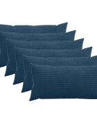 vidaXL Калъфка за възглавница 6 pcs HEERLEN Морски син 40 x 80 cm