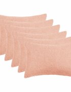 vidaXL Калъфка за възглавница 6 pcs HEERLEN Розово 30 x 50 cm Букле