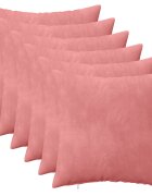 vidaXL Калъфка за възглавница 6 pcs HEERLEN Розово 35 x 35 cm Кадифе