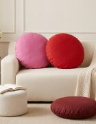 vidaXL Калъфка за възглавница 6 pcs HEERLEN Розово Ø 50 cm Полиестер