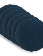 vidaXL Калъфка за възглавница 6 pcs HEERLEN Синьо Ø 40 cm