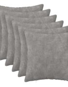 vidaXL Калъфка за възглавница 6 pcs HEERLEN Светлосиво 35 x 35 cm